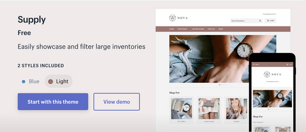 Supply - Free 14 Day Trial - Web Ethemes