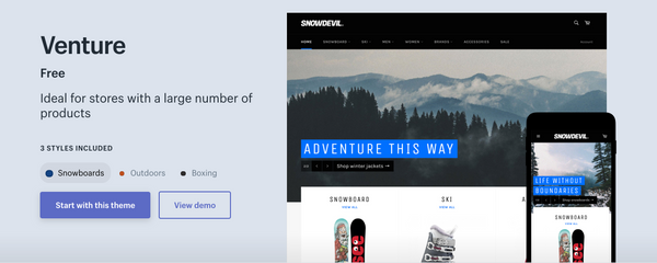 Venture - Free 14 Day Trial - Web Ethemes